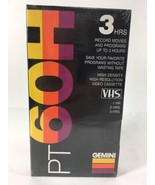 Gemini PT 60H Blank VHS Tape High Density 1 to 3 Hrs VHS Tape High Resol... - £6.18 GBP