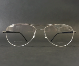 Blackfin Eyeglasses Frames X1 COL216 Dark Blue Silver Round Half Rim 53-15-145 - £88.84 GBP