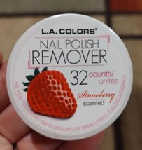 1 LA Colors Nail Polish Remover Pads Strawberry Scent 32 Counts - FACTOR... - $2.50