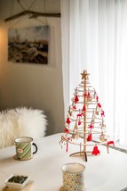 Spira MINI wooden Christmas tree with complete set of decoration - £55.08 GBP