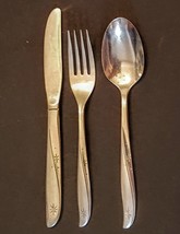ONEIDA Twin Star LOT Adult Teaspoon + YOUTH Knife Fork Japan Community S... - $19.73