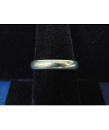 WOMENS VINTAGE ESTATE 14K WHITE GOLD WEDDING BAND RING 5.3g  E2473 - £206.30 GBP