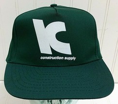 Vintage L.C. CONSTRUCTION SUPPLY Snapback Hat LC Advertising Ball Cap Ad... - £26.06 GBP