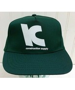 Vintage L.C. CONSTRUCTION SUPPLY Snapback Hat LC Advertising Ball Cap Ad... - £26.10 GBP