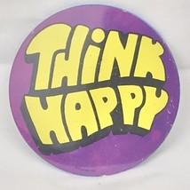 Think Happy Vintage Pin Button Hippie - $11.95