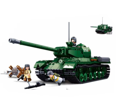 1 Set Tank Army Building Blocks Kit Bricks Classic WWII 2 Battle Budapest IS-2