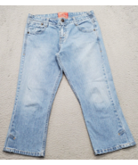 Levi&#39;s Signature Jeans Juniors Size 6 Blue Denim Flat Front Straight Leg... - $19.30