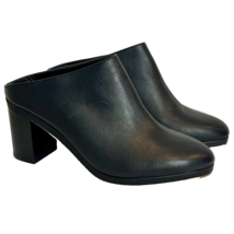 Soludos Brooke Women&#39;s Leather Slip On Mule Black Leather 9.5M NWOT - £29.87 GBP