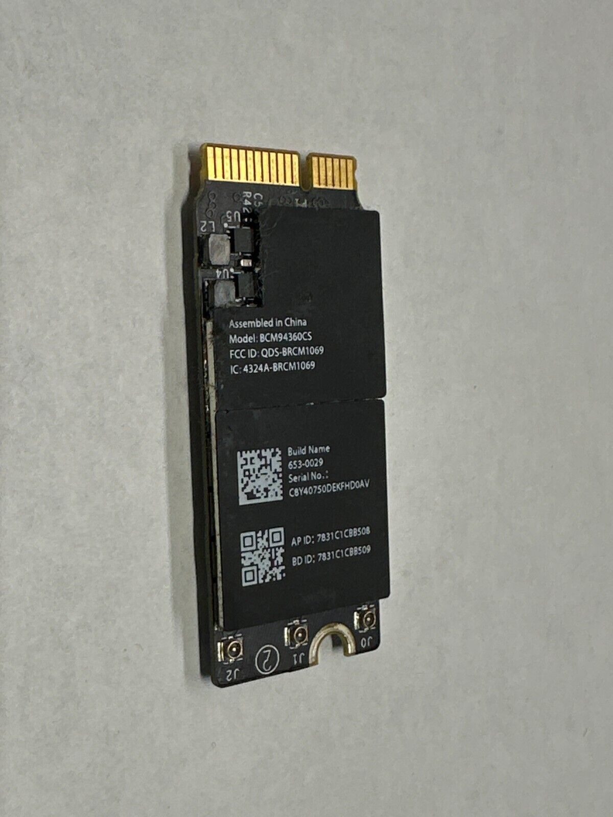MacBook Pro 15” A1398 Late 2013 Laptop Wireless Bluetooth Card  653-0029