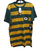 Green Bay Packers NFL Collection Green Yellow Pocket Striped T-Shirt L New Tags - £17.06 GBP