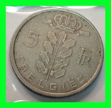 Belgium 5 Francs Coin 1949 Belgie Vintage World Coin - £11.62 GBP