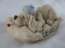 Quarry Critters Hound Dog Get Well Soon Figurine 4.25&quot; long Get well gift - £13.62 GBP