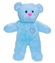 Cuddly Soft 8 inch Stuffed Blue Patches Teddy Bear...We stuff &#39;em...you ... - £10.12 GBP