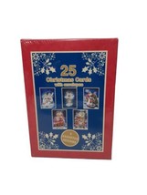 Vintage Christmas Card Box, 25 Cards w/ Envelopes. 1988c - £11.36 GBP