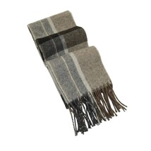 Scarf By J.Valintin Italian Luxurious 100% Wool Made In Italy #Scarf9 Tan Brown image 4