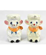 Vtg Enesco Mice Chef Salt &amp; Pepper Shakers  - $27.08 CAD