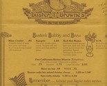Buster T Browne&#39;s Menu Second St Cincinnati Ohio 1976 Down on the Riverf... - $47.52