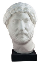 Hadrian Roman Emperor Head Bust Sculpture Museum Replica Reproduction - £622.01 GBP