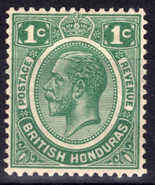 ZAYIX British Honduras 92 MH 1c green George V Royalty 090222S02 - £11.92 GBP