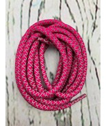 Round Shoelaces Shoe Laces High Brightness Reflective Canvas Rose Red 39in - £11.35 GBP