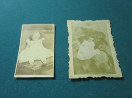 Antique Children Babies Post Mortum Pair Of Original Photogr API Es 1800s - £81.69 GBP