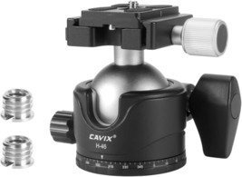 Mini Ball Head, Cavix Mt-03 Camera Panoramic Tripod Head Metal Ball Head With - £51.95 GBP