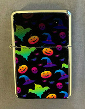 Whimsical Halloween Pattern D1 Flip Top Dual Torch Lighter Wind Resistant - £13.16 GBP