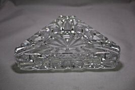 Heavy Clear Glass Cigar Ashtray Measures 7.5" image 2