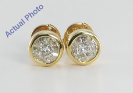 18k Yellow Gold Princess &amp; Marquise Earrings (1.08 Ct I-J VS Clarity) - $1,756.35