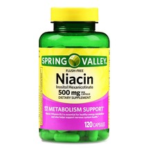 Spring Valley Flush-Free Niacin Inositol Hexanicotinate Capsules 500 mg ... - $25.73