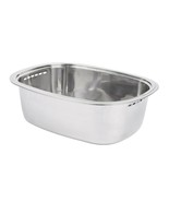 Characin Stainless Steel Dishpan Basin Dish Washing Bowl Tub (Rounded Re... - $80.26 CAD