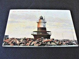 Sperry Light &amp; Breakwater, New Haven, Connecticut- 1900s Unposted Postcard. - £7.83 GBP