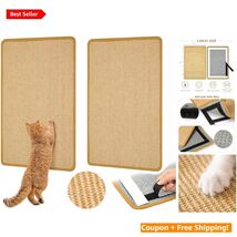 Luxury Sisal Cat Scratching Mat Set - Protects Furniture, 2 Pack 23.6"x1... - $52.42