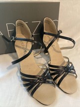 Capezio Rosa Ballroom Dance Shoes Sandals SD02S Women&#39;s 10 M Black - £37.37 GBP