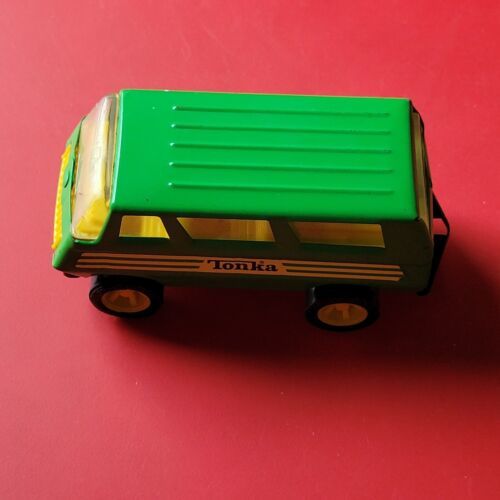 Primary image for Vintage 1970’s Tonka Van Pressed Steel Green and Yellow Toys Kids