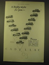 1924 Cadillac Cars Ad - Seven-Passenger Touring; Phaeton; Roadster; Imperial - $18.49