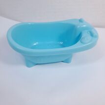 Fisher Price Little People Wash &amp; Go Babies Tub bathtub blue bathroom part - $15.00