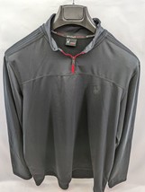 Spyder Active Pro Web 1/4 Zip Fleece Pullover Jacket Black Sz Large (D6) - $14.39