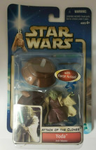 Star Wars: Attack of the Clones YODA  Jedi Master Action Figure Sealed sw3 - £15.70 GBP