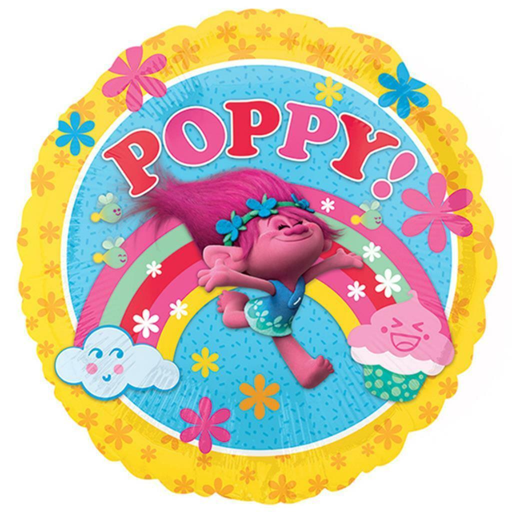 Trolls Dreamworks Foil Mylar Balloon Birthday Party Supplies 18 Inch Rou... - $2.75