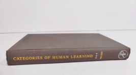 Categories Of Human Learning Arthur W Melton 1964 - £9.56 GBP
