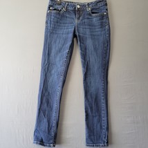 Aeropostale Women Jeans Size 4 Blue Stretch Short Skinny Classic Low Rise Denim - £12.00 GBP