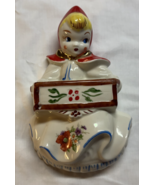 Little Red Riding Hood Wall Pocket Vintage Hull Pottery - $750.00