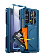 For Galaxy Z Fold 5 5G Case 3 Card Holder Pen Holder Full Protection Lak... - £23.61 GBP