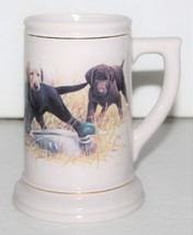 Labrador Retriever Puppies Ceramic Mug Tankard Stein Duck Hunting Telefl... - $14.95