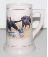 Labrador Retriever Puppies Ceramic Mug Tankard Stein Duck Hunting Teleflora Gift - $14.95