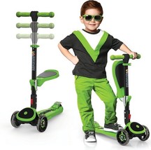Skidee Y200 Kick Scooter for Kids - Green (Open Box) - $770.97 MXN