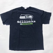 Vintage Nfl Seattle Seahawks Team Apparel Xl T-SHIRT Navy Blue Short Sleeve - £15.07 GBP
