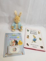 Adventures of Peter Rabbit by Beatrix Potter Book music cassette Toy plush LOT + - £21.24 GBP