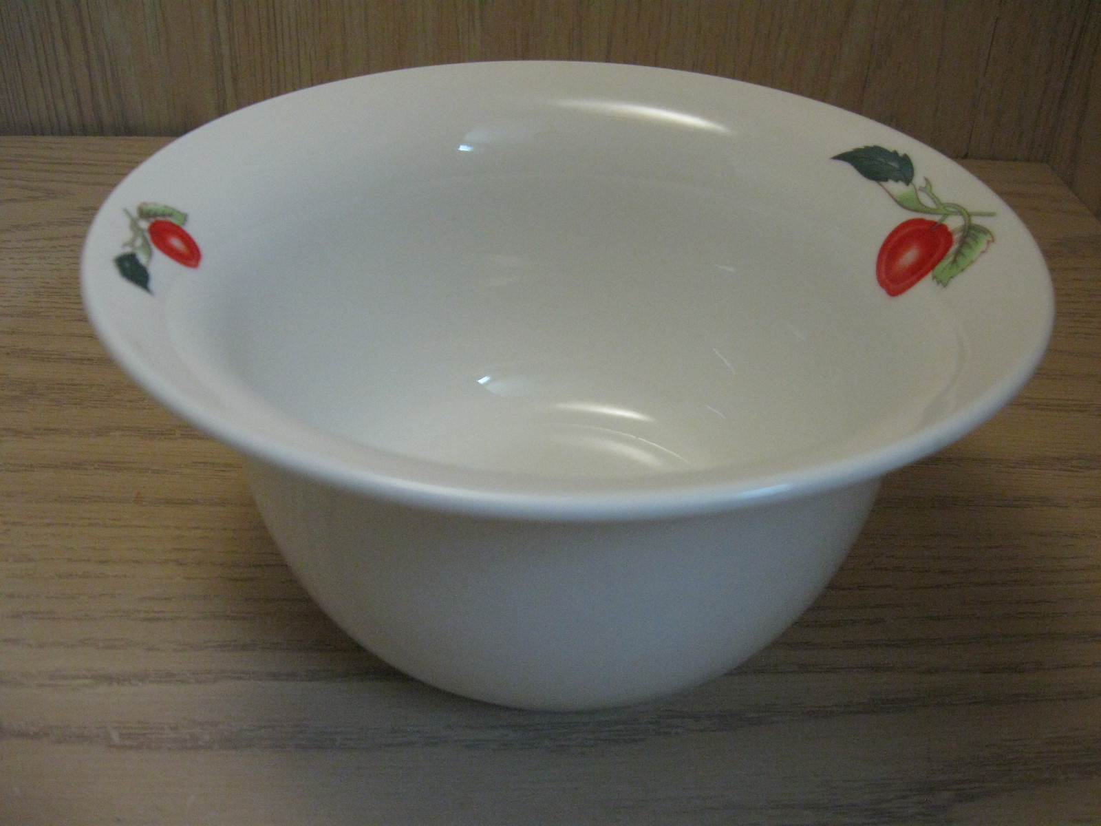 Primary image for Fine Bone China White Bowl Cherry Design Oae Ryuk